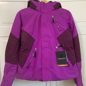 NWTs Obermeyer Teen Girl's Rayla Insulated Ski Jacket. Large. Violet Vibe.
